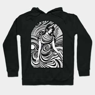 Spiral Fashion Girl 50s 60s Hoodie